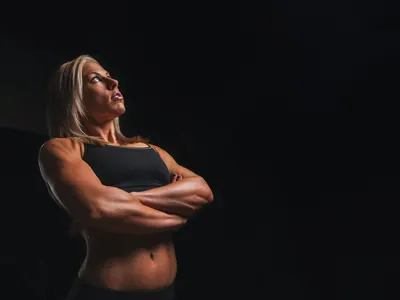 Trainer Two in the gym